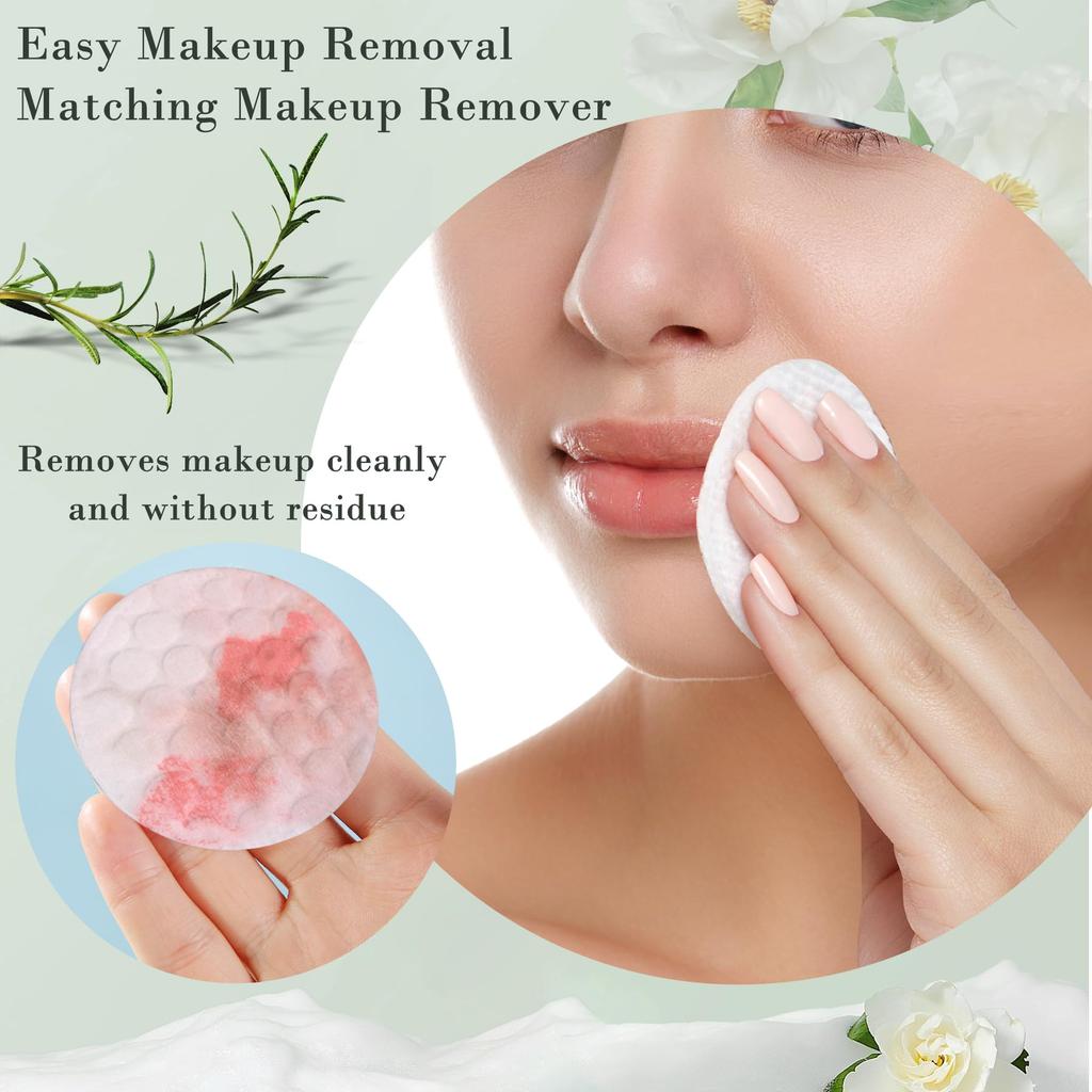 EKIND 100pcs Cotton Cotton Pads for Makeup Cotton for Makeup Removal and Facial Ideal for Beauty and Personal Care Rounds, Removal, Cleansing, Women's