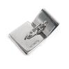 Great HERMES Cufflinks cufflinks  Square Shape Chaine Dunk Silver Red mens Used
