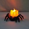 3/12/24Pcs Halloween Spider Night Light LED Horror Spider Light Spider Back Eye-popping Candle Lamp Party Decoration Props