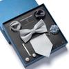8-Piece Men's High-Grade Tie Set with Gift Box for Weddings and Formal Events