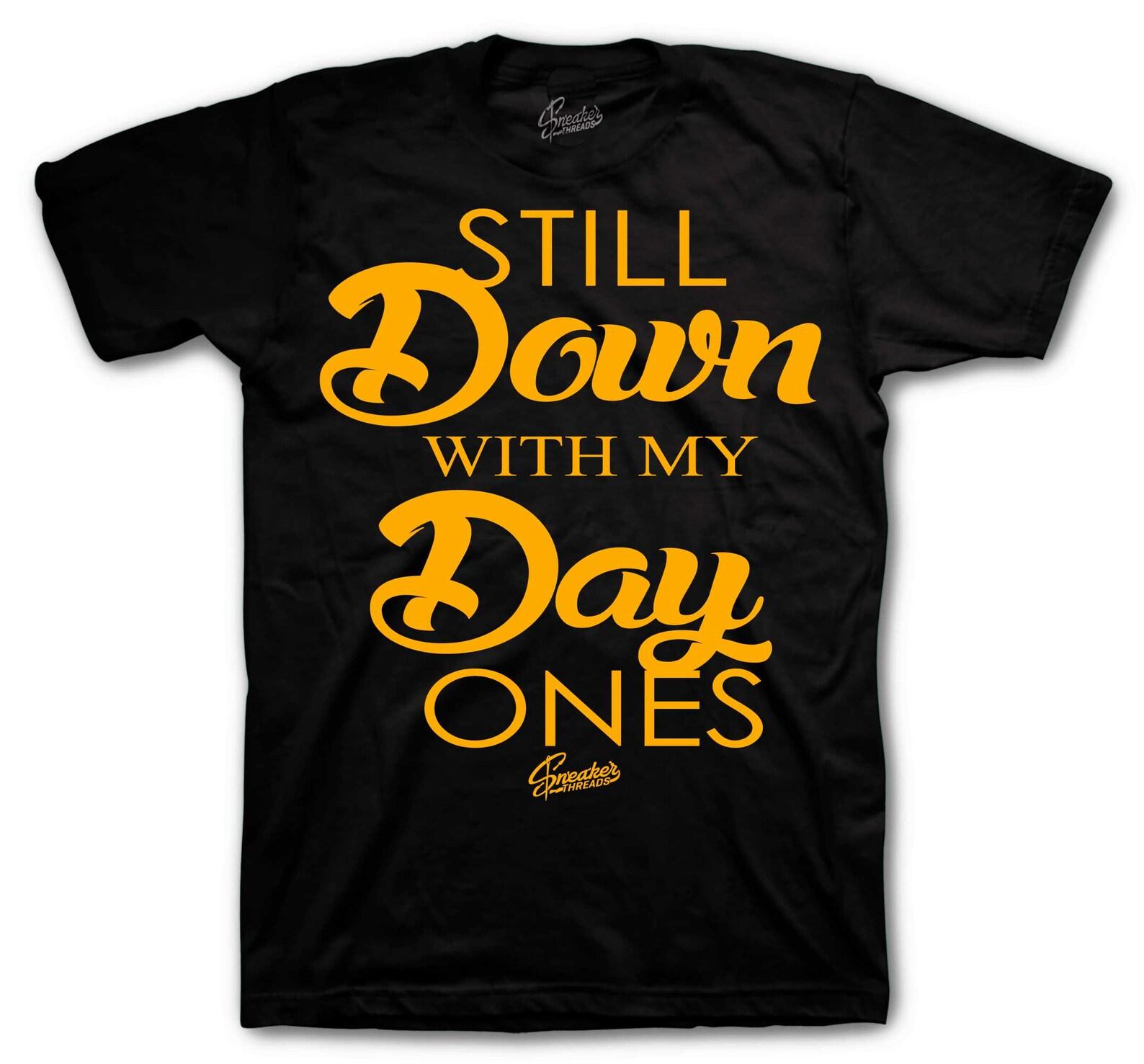 Sneaker Tees To Match Retro 1 Yellow Ochre - Day Ones Shirt M