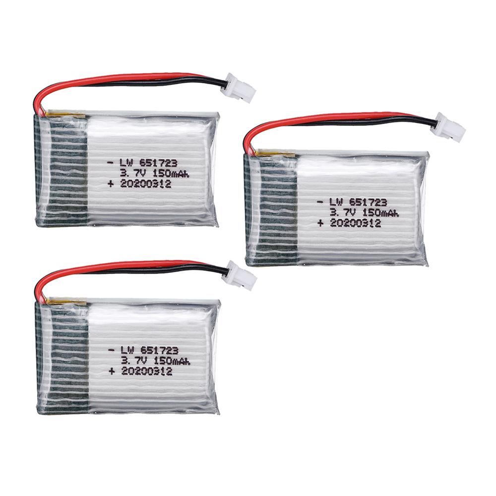 3.7V 150mah 651723 for H20 S8 M67 U839 RC Quadcopter helicopter spare parts 3.7V LiPo battery for H20 RC toys Drones batteries