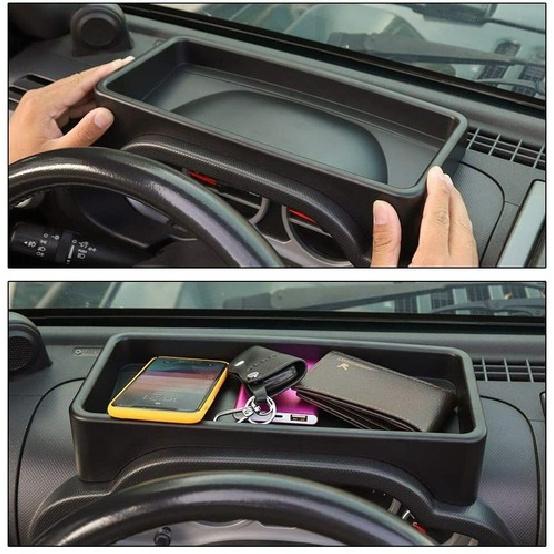 Inner Dashboard Storage Tray Box Trim Case Cover for Jeep Wrangler JK JKU 07-10