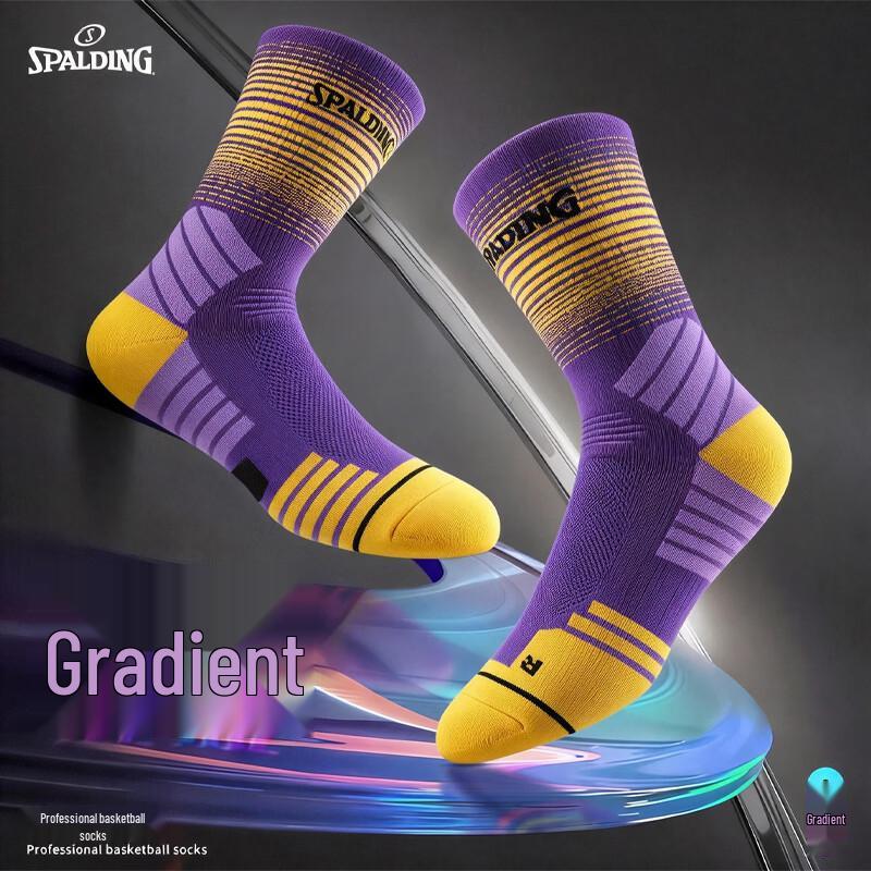 SPALDING Men's High-Tube Gradient Basketball Socks