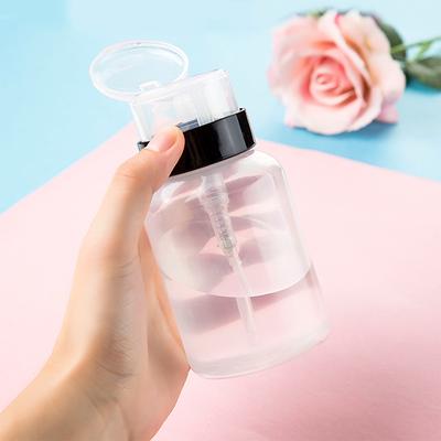 200ML Leere Pumpe Flüssigkeit Alkohol Presse Nagellackentferner Reiniger Flasche Nagel Nachfüllbare Flasche Dispenser Maniküre Container