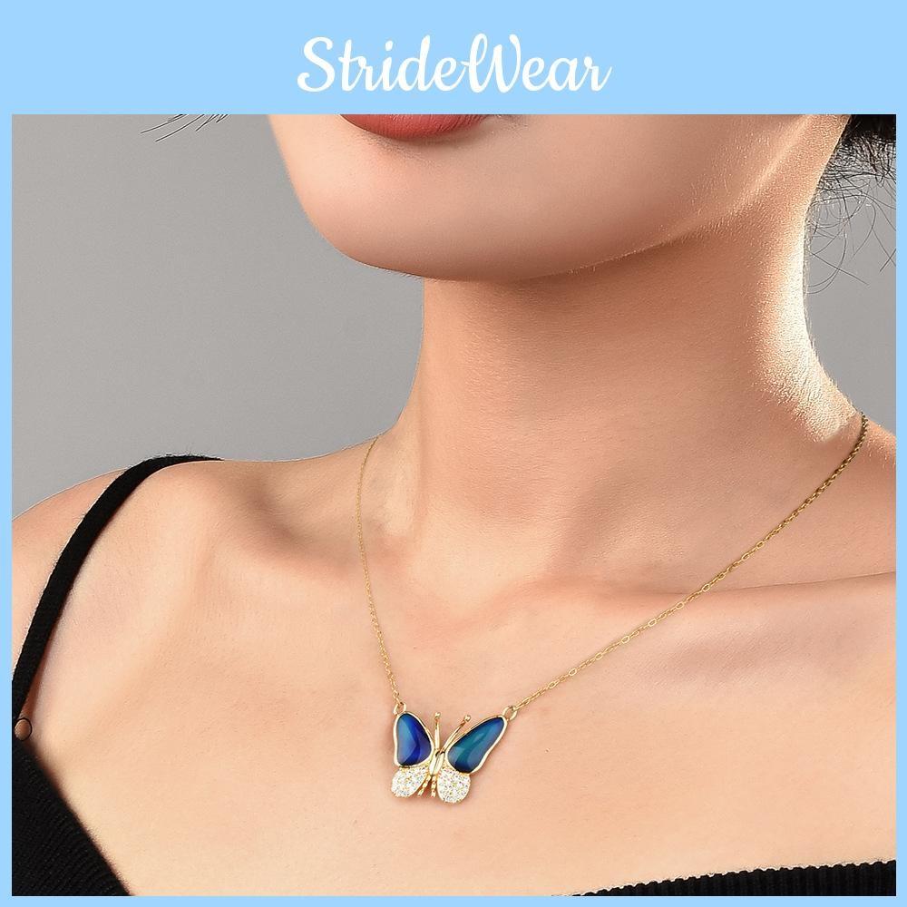 Modern Magnetic Butterfly Necklace With Customizable Color And Length Women For