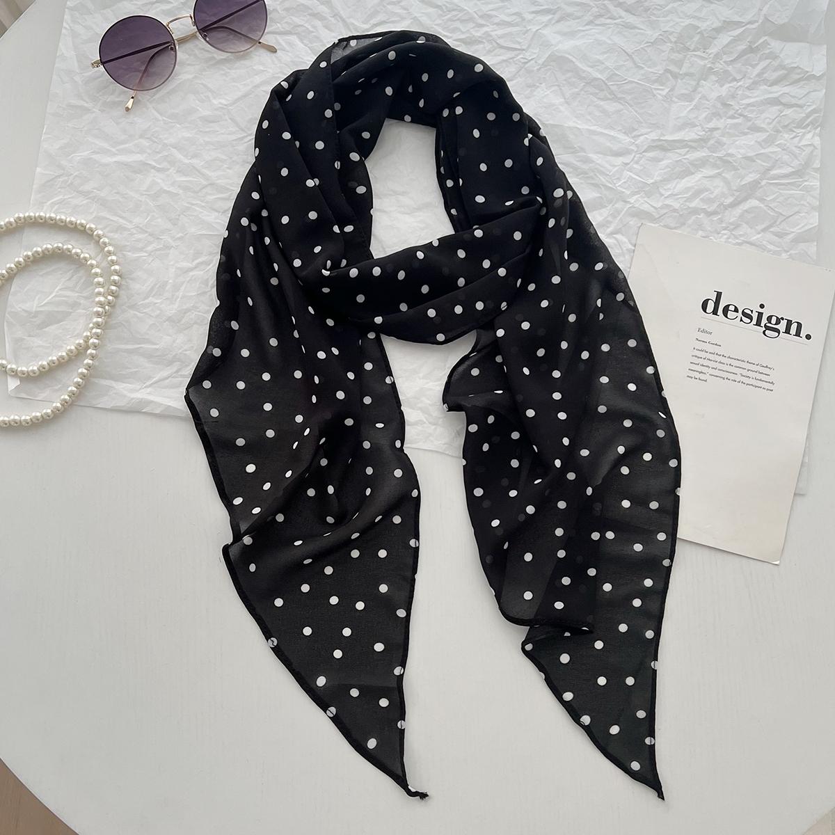 

Французский тонкий и узкий длинный шелковый шарф Женский высококлассный универсальный шарф Многофункциональный декоративный стример Повязка на голову 190cm