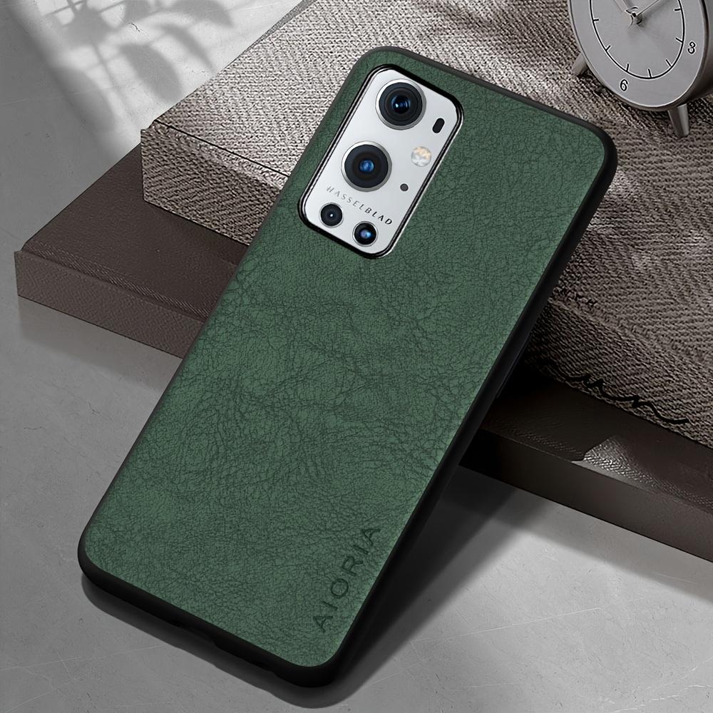 Phone Case: Luxury Retro Synthetic Leather Phone Case for Oneplus 9RT 9R 9 8 7 Pro US 6T 8T 7T Pro Matte Soft Bumper Hard Back Cover