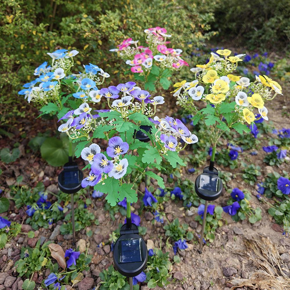 Year of the Horse LED Solar Butterfly Garden Stakes - Waterproof Outdoor Lights