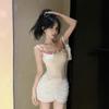 2026 Small Sweet and Spicy Fake Two-piece Suspender Skirt Pure Desire Sexy High Waist Slim Back Slim Short Dress