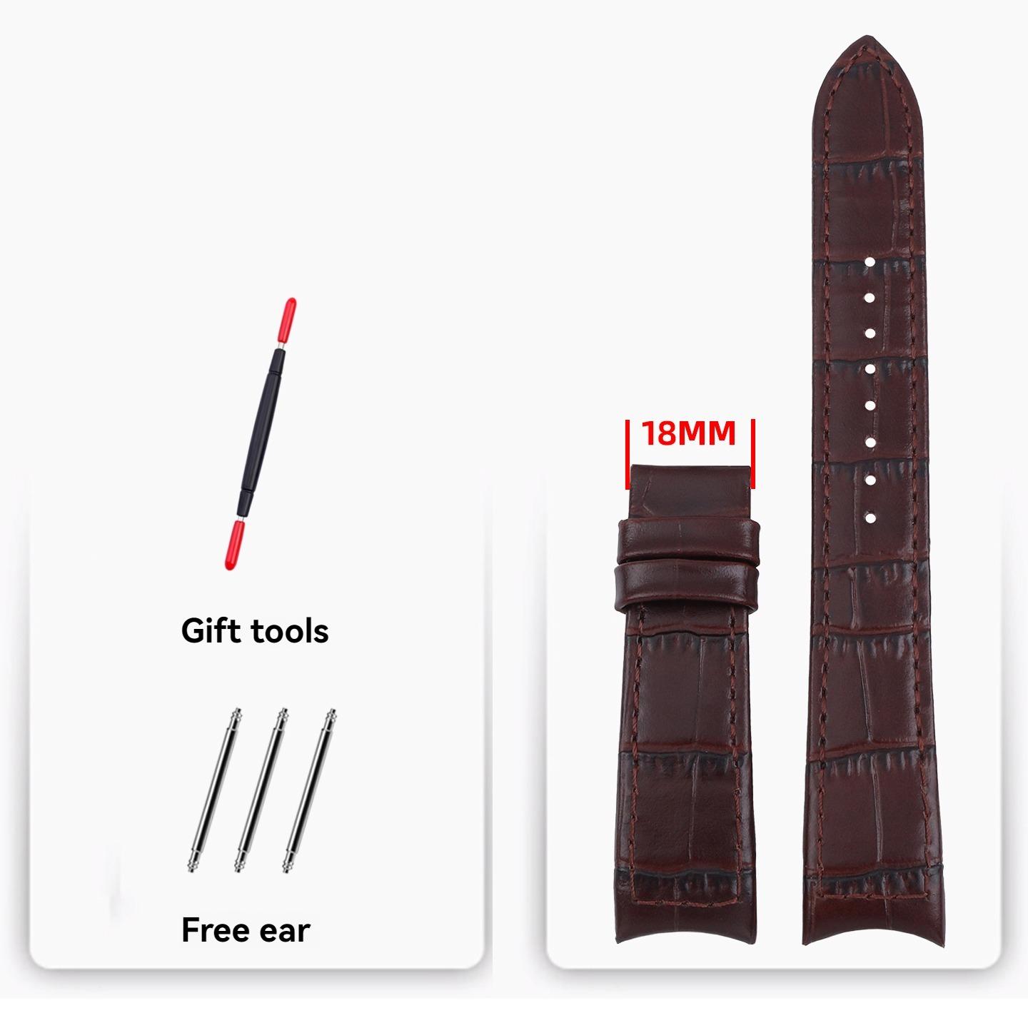 

Для серії Seiko Premier Ремінець SNP093 SNP096 SNP114 SNP115 SNP127 SNP023 025 036 7D56-0AA0 Вигнутий кінець Шкіряний ремінець для годинника 21 мм 21mm-width