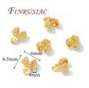 Crimp Cover Beads 18K Gold Plated Cover Bead,End Bead For Bracelets,Clam Shells Bead Tip,DIY Jewelry Making Supplies Connectors