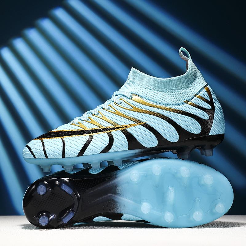Football Shoes Men's and Women's TF Broken Nails Competition Sports Training Shoes Youth Students Ground Spikes Running Shoes