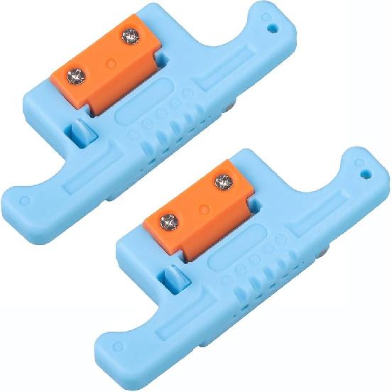 2CP FTTH Fiber Optic Stripper, 1.9-3mm Ccess Tool Loose Buffer Tube Stripper-Orange