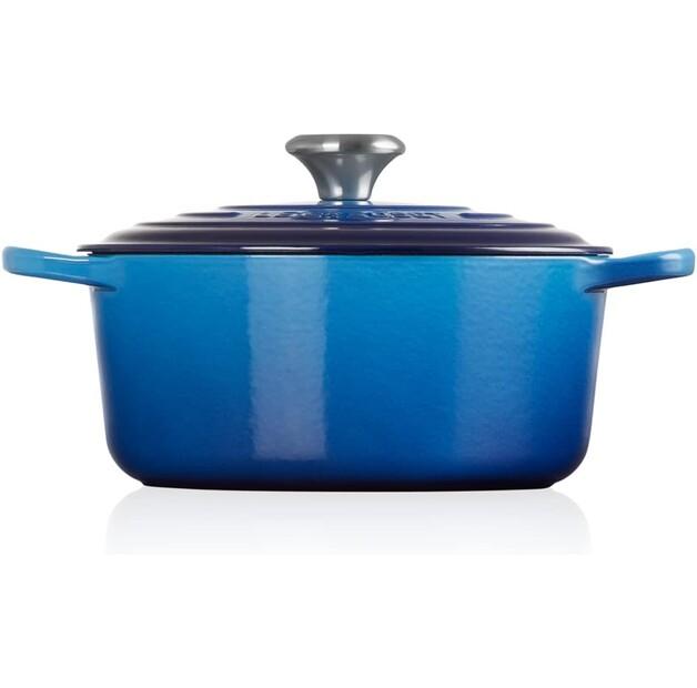 Cast Iron Roaster Le Creuset Signature Round 24 Cm Azure 4.2 L (21177242202430)
