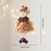 Christmas Coffee Colored Teddy Bear Shaped Pendant Decor Beer Sheep Hanging Christmas Tree Accessories Xmas Navidad Party Gifts