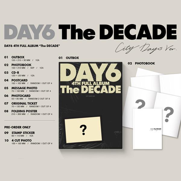 DAY6 The DECADE (SIX ON THE DICE VER., CITY DAYS VER) [Random Version]