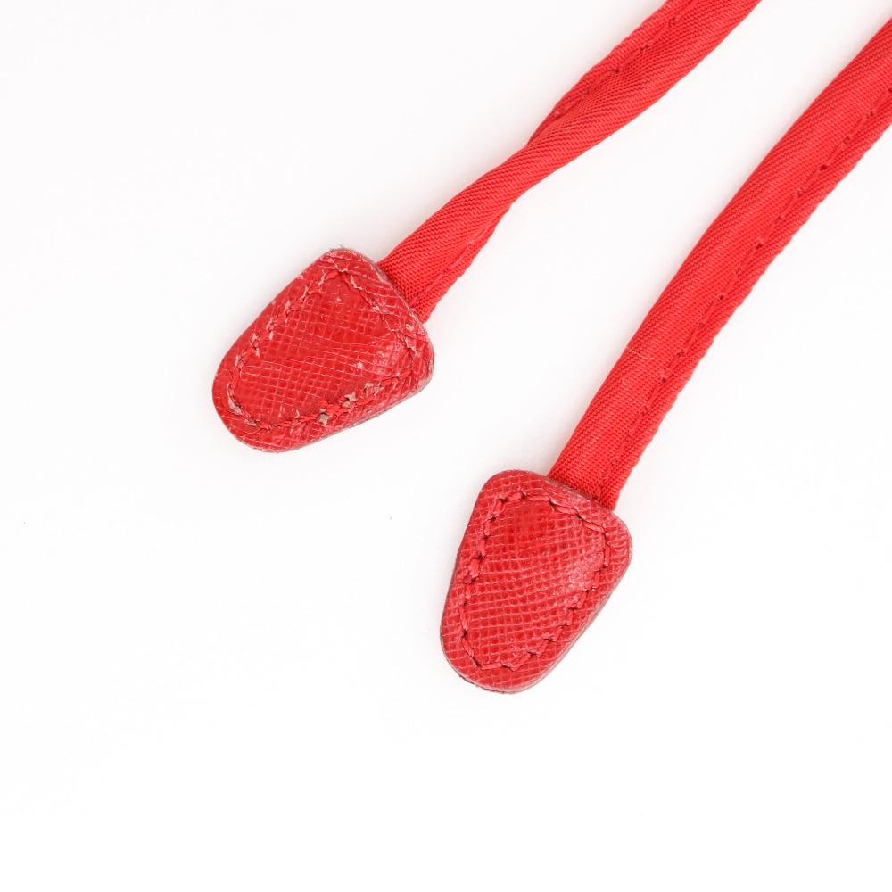 PRADA Backpack Daypack Red Nylon Women Used