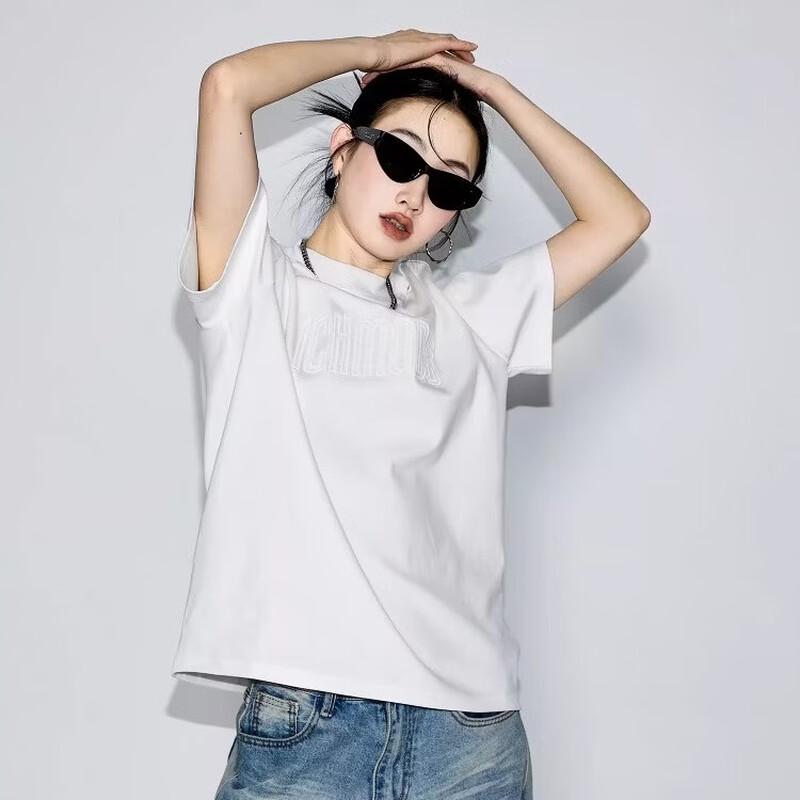 ICH MODE Women s American Retro Slim Fit Printed T-Shirt L