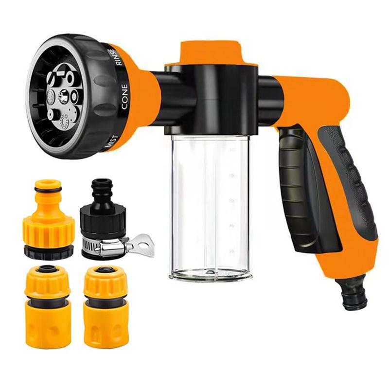 High-Pressure Car Wash Foam Gun with Quick Hose Connector for Garden and Home Use