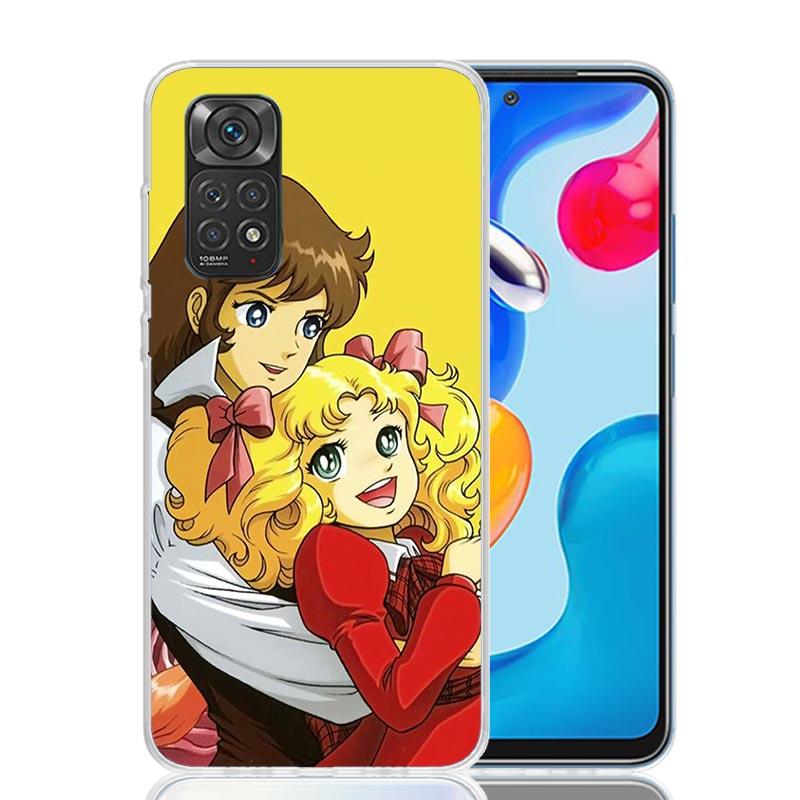 Anime Candy Phone Case For Xiaomi Redmi Note 15 14 13 12S 12 Pro Plus 11S 11E 11 11T 10S 10 Art Soft Pattern Cover Redmi Note 14