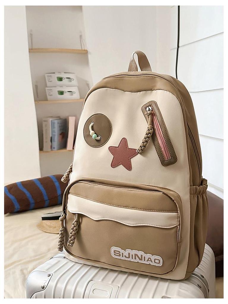 Korean-Style Cartoon Backpack: Lightweight, Waterproof, Large Capacity for Elementary Students
