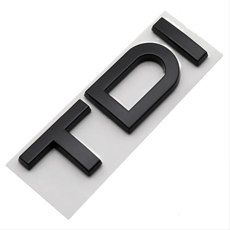 2026 3D ABS Black TFSI Logo TDI TT Car Trunk Emblem Badge For Audi A3 A4 A5 A6 A7 A8 Q2 Q3 Q5 Q7 Q8 TFSI TDI Sticker Accessories