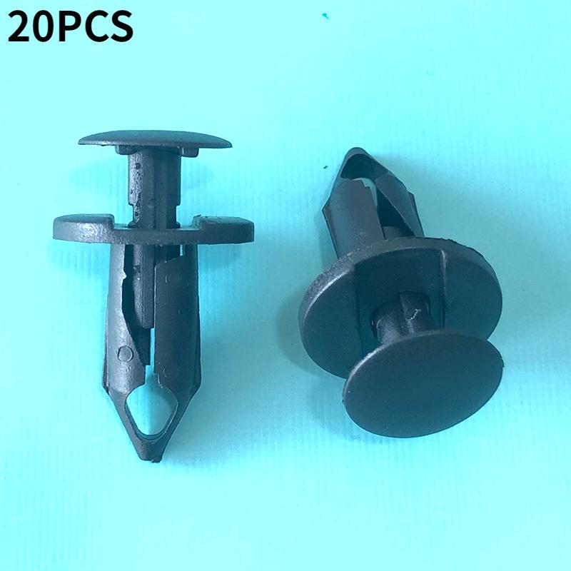20/50pcs Auto Fastener Clip For Renault Splash Guard Bumper Trim Plastic Push Rivet Clips 7701049271 8mm Hole Plastic Fastener 20pcs