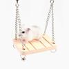 Nieuw Houten Speelgoed Spelbord Hangende Schommel Eekhoorn Leuk Springplank Hamster Chinchilla Kaketoe Schommel Ladder voor Huisdier Hamster Vogel
