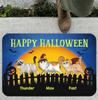 Halloween Night Cute Cat WELCOME Rug Doormat Living Room Bedroom Entrance Door   Floor Mat Hallway Backyard Foot Mat Home Decor