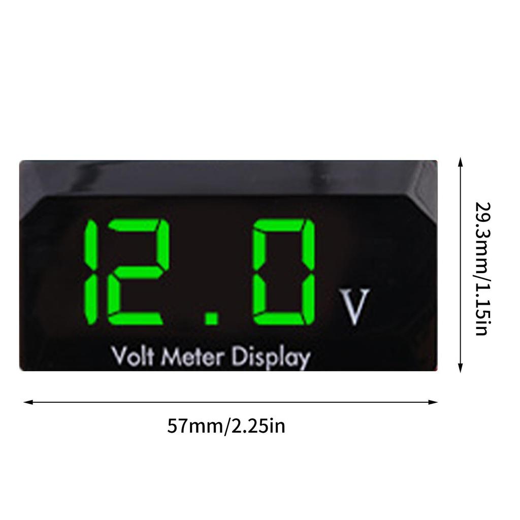Auto Meter Voltmeter, Digital Voltmeter Gauge for Car | Digital Display Voltmeter Head Bracket