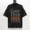 1966 60th Birthday 60 Years Old T Shirts Washed Short Sleeve Oversize TShirt  Vintage Men Women Streetwear Summer Tops Tees