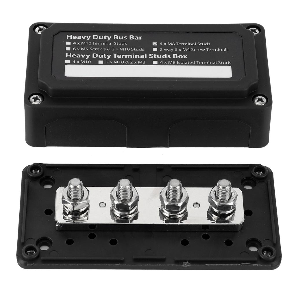 300A Bus Bar Power Distribution Box 48V   4 Studs   for Car Ship Boat RV