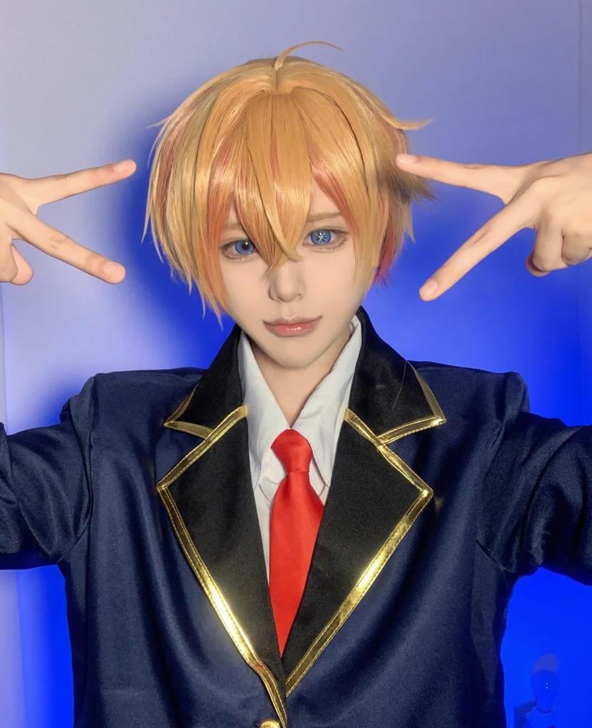 [CR ROLECOS] Hoshino Aqua Cosplay Costume, Anime/Manga Costume with Wig, Full Set, Adult, for School Festivals, Events, and Photo Shoots (L)