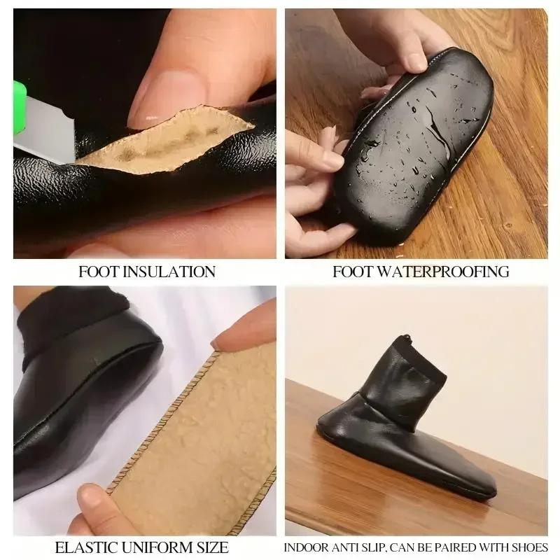 Warm Socks for Men Women 1 3 5 Pairs Winter Thick Velvet Non Slip Waterproof Socks Indoor Outdoor Anti Cold Floor Socks