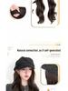 Women's Cloud Octagonal Wig Hat - Natural Full Coverage with Big Waves for Autumn and Winter Fashion