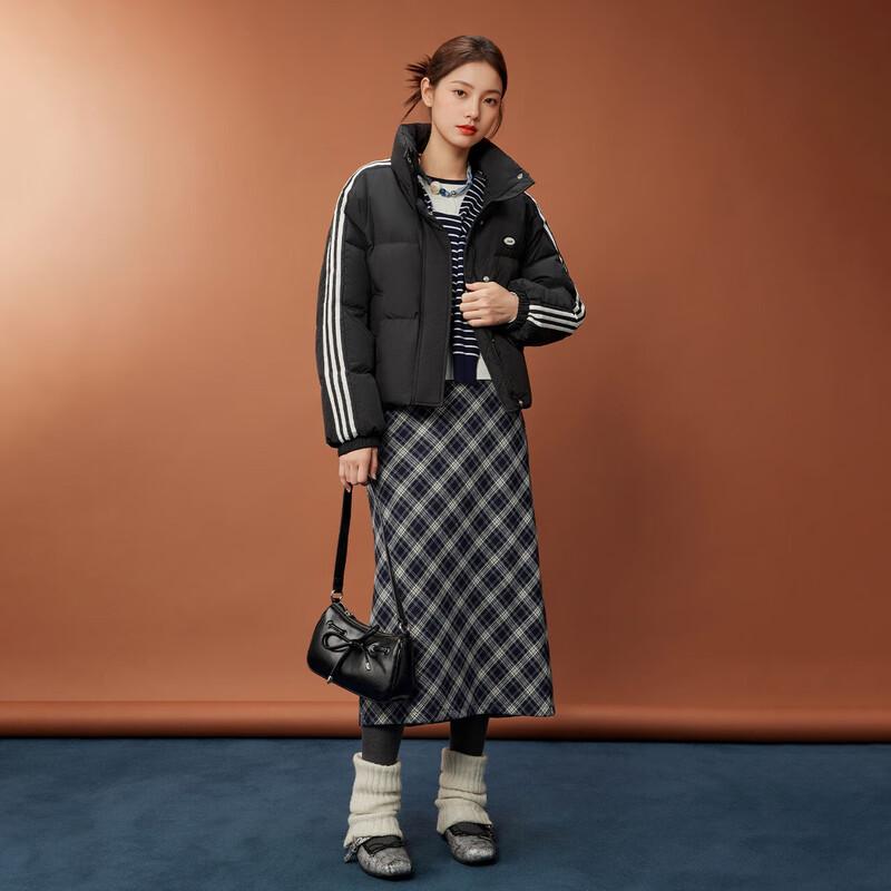 IEF 2025 Winter Koreanischer Stil Weiße Entendaunen Kurze Pufferjacke