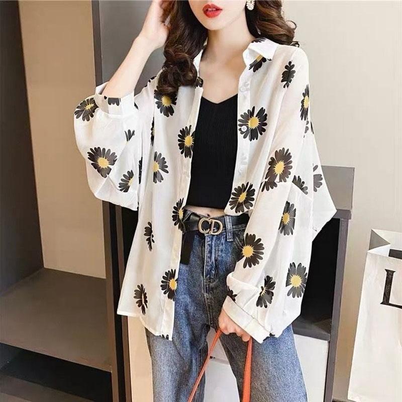 Mujer gasa cardigan largo blusa de manga corta protector solar cárdigan delgado Mujer gasa cardigan largo blusa de manga corta protector solar cárdigan delgado