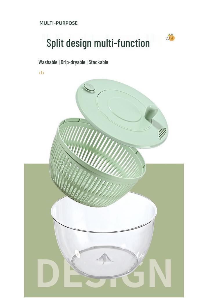 Multifunctional Vegetable Cutter & Salad Spinner with Large Capacity
