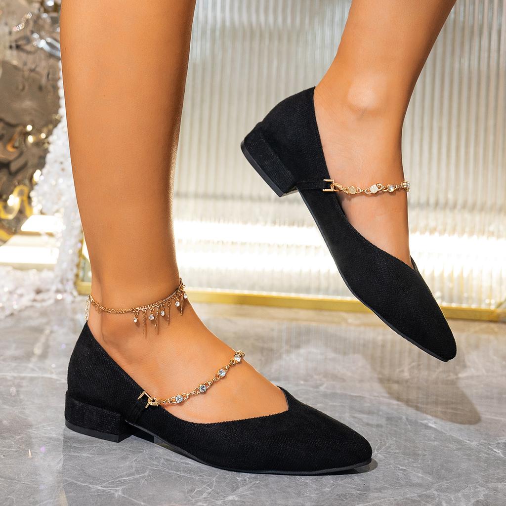 Dámské baleríny Retro špičaté mokasíny Nazouvací ležérní ploché boty Venkovní nadměrné velikosti Tenisky Dámské Zapatos De Mujer