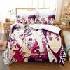 Comfortable Anime Print Bedding Set With Duvet Cover And Pillowcases Single Twin Full Queen King Sizes For Adults And Kids