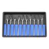 10pcs Tungsten Carbide Steel Burrs Rotary Files Metalworking Carving Tool Set 3*6mm