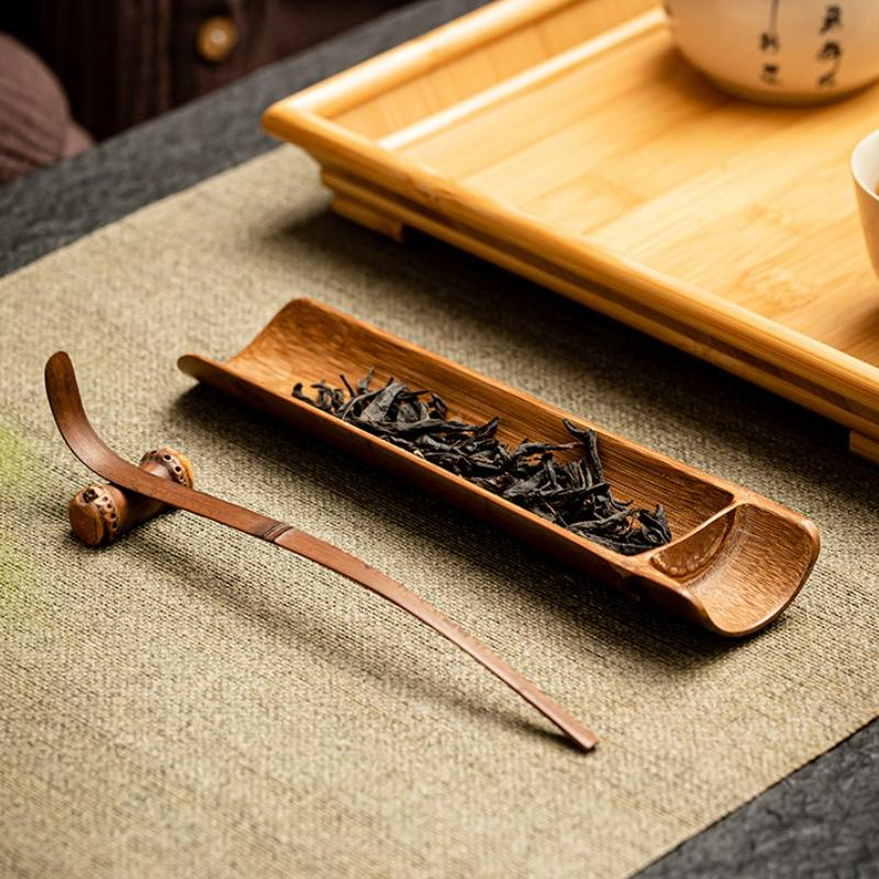 Chinese Bamboo Tea Spoon Traditional Tea Leaf Sticks Spoon Matcha Teaware Tea Ceremony for Decor Tabletop Accessories Tool New