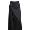 Women's Plus Size Retro Pleated A-line Midi Skirt - High Waist Autumn Style