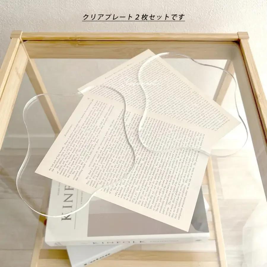 Irregular Transparent Acrylic Coaster Ins Wind Creative Heat Insulation Mat Waterproof Tea Coasters Placemats for Dinner Table