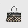 Cross-mirror box bag, small square bag, shoulder messenger women's bag, fashionable versatile handbag, niche