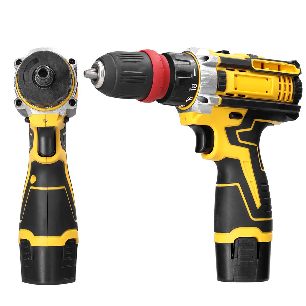 12 V 2in1 Lithium Drill Electric Screwdriver Multi Function Power Tool Brushed Motor Practical Screw Driver for Home