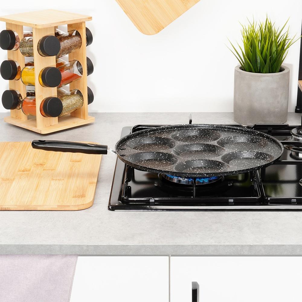 Granite Egg Pan 7 Holes Basic Line 30 Cm
