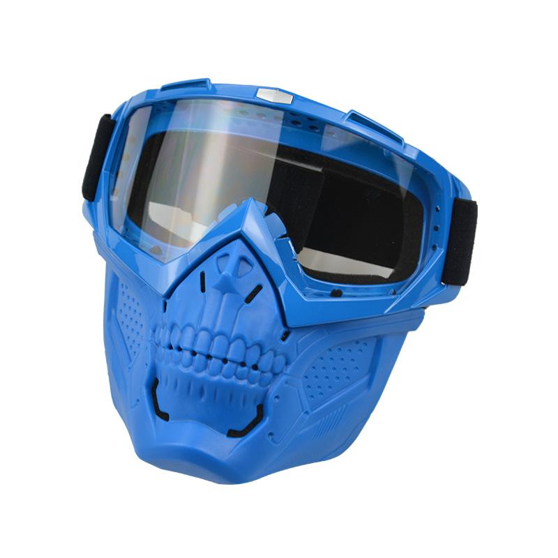 Anlorr Motorcycle Goggles Windproof Tactical Mask Dustproof Goggles With Face Protection Shield Mask