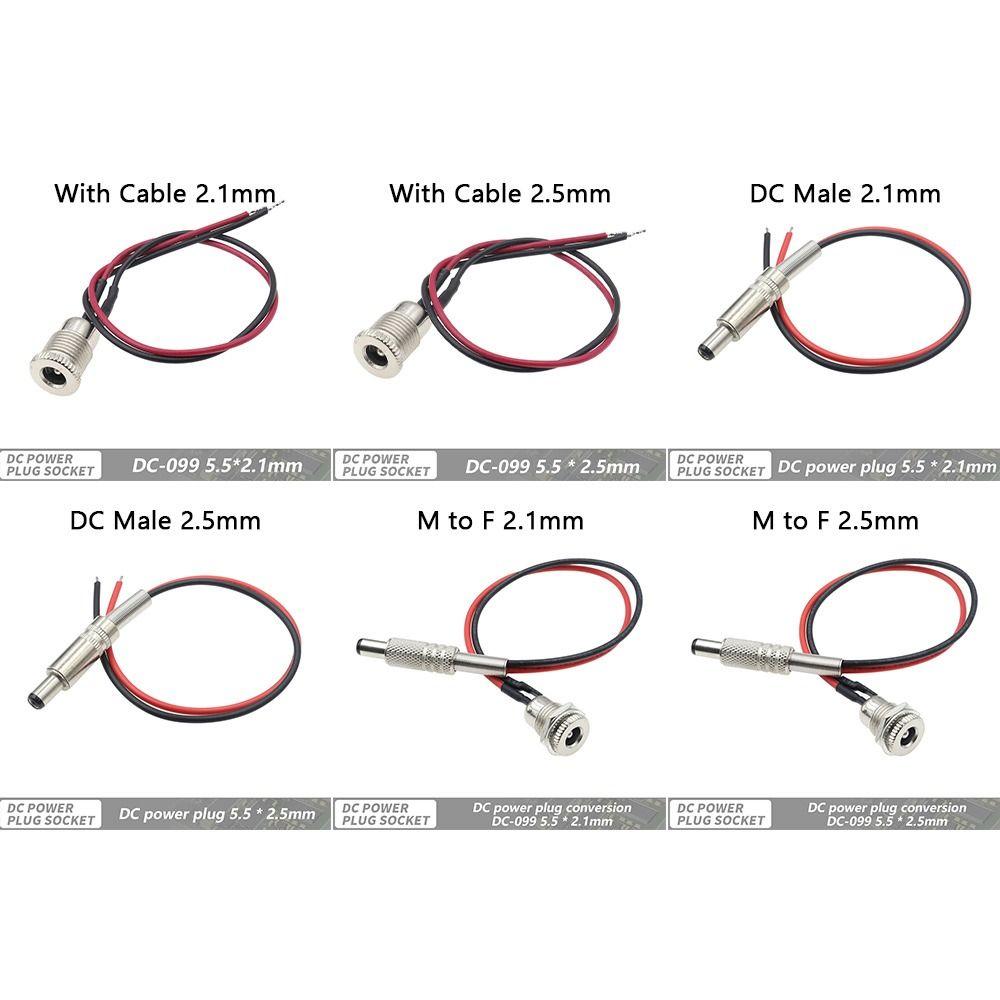 1Pcs 20cm Female Panel Mount Connector Power Plug Connector Adapter  Equipment Charging Replacement